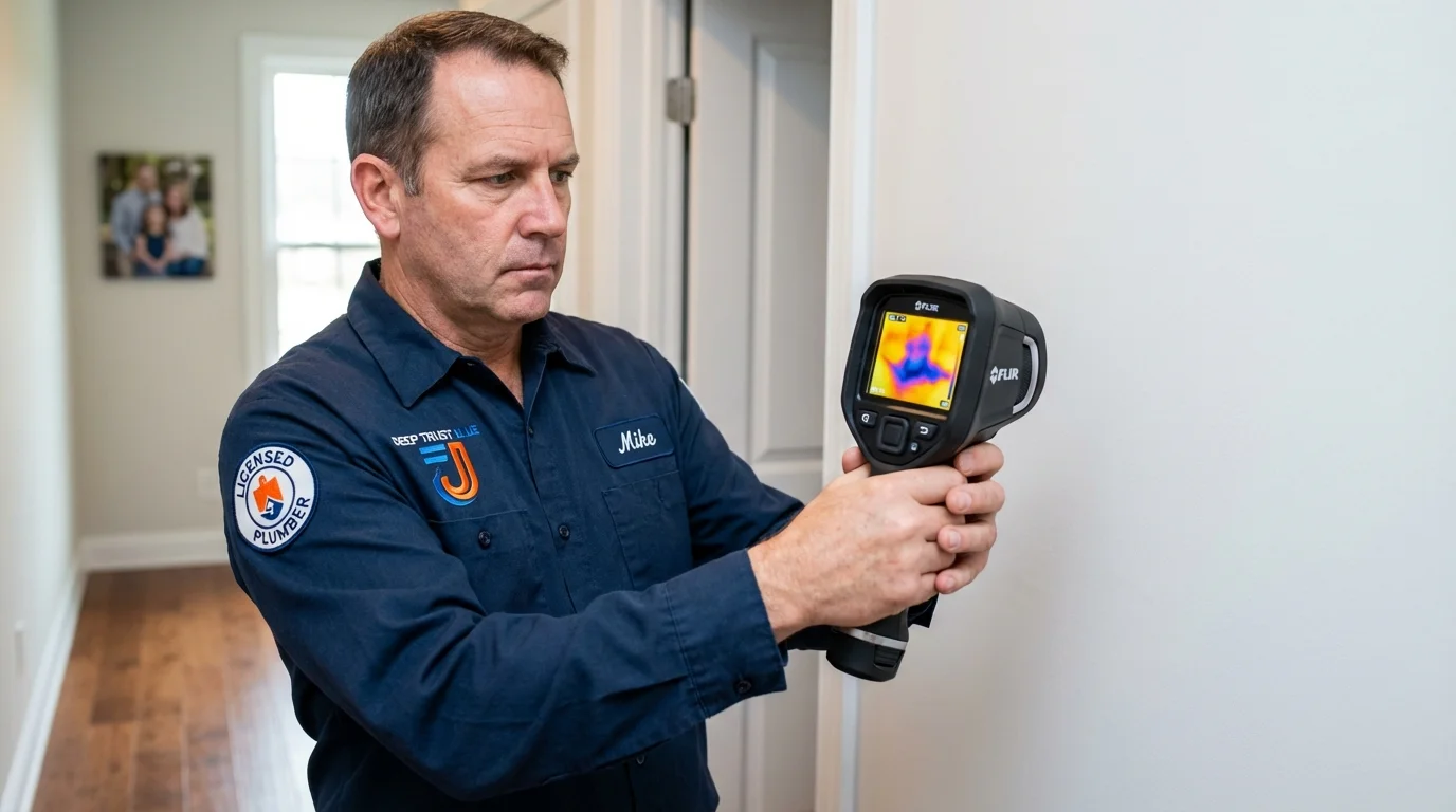 Thermal imaging leak detection by Johns Plumbing LLC in Westmont